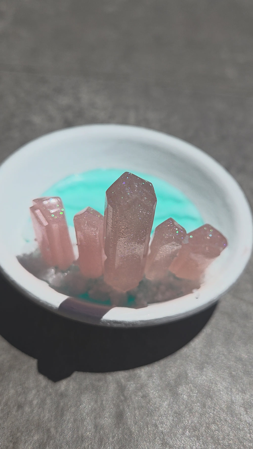 Resin Crystal Trinket Tray