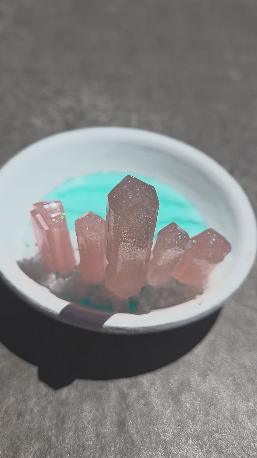 Resin Crystal Trinket Tray