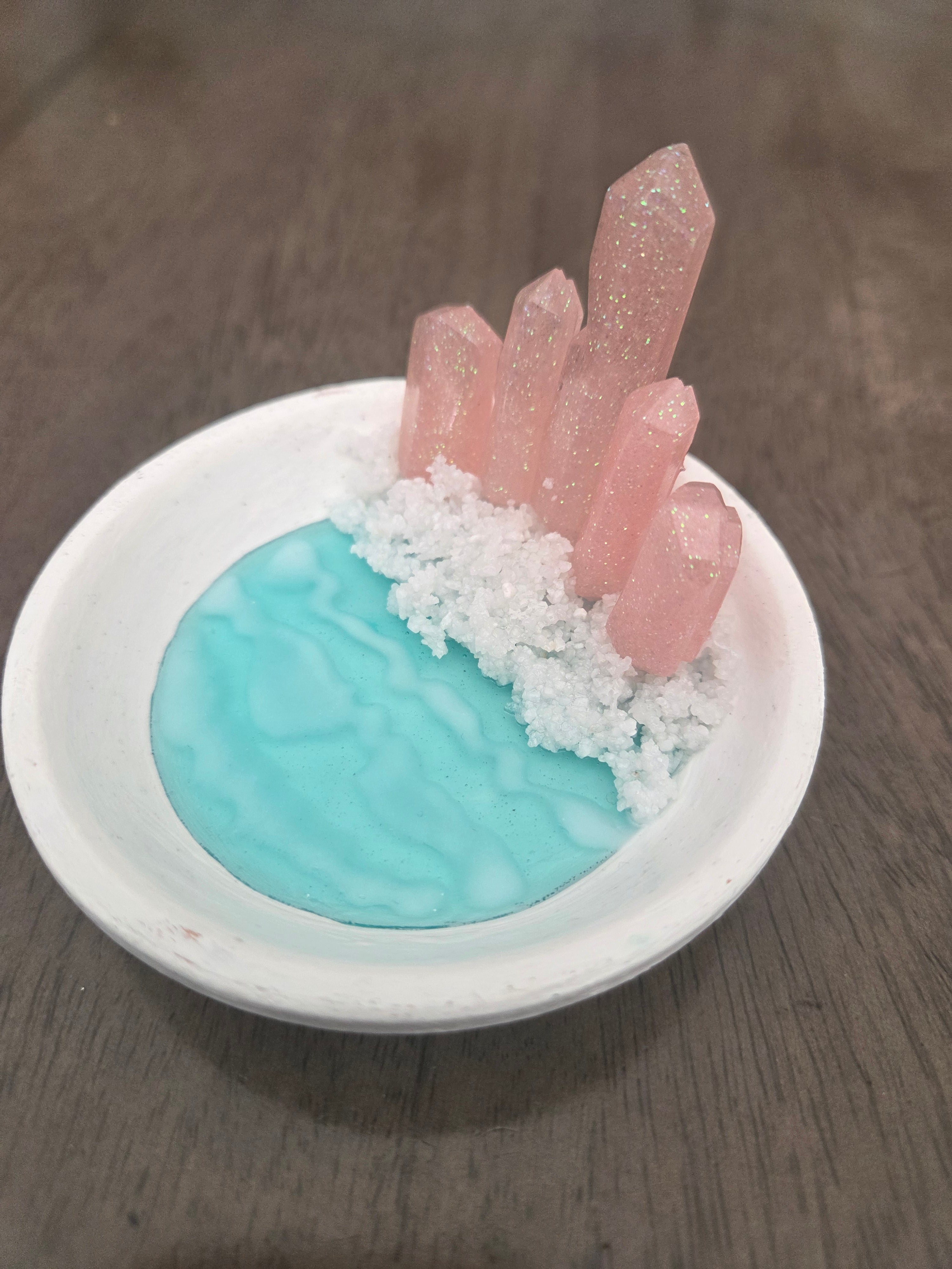 Resin Crystal Trinket Tray