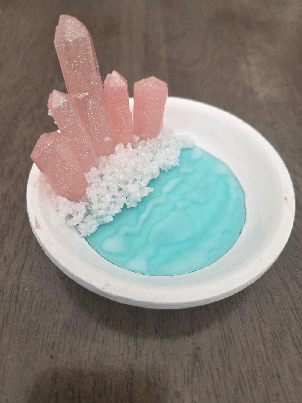 Resin Crystal Trinket Tray