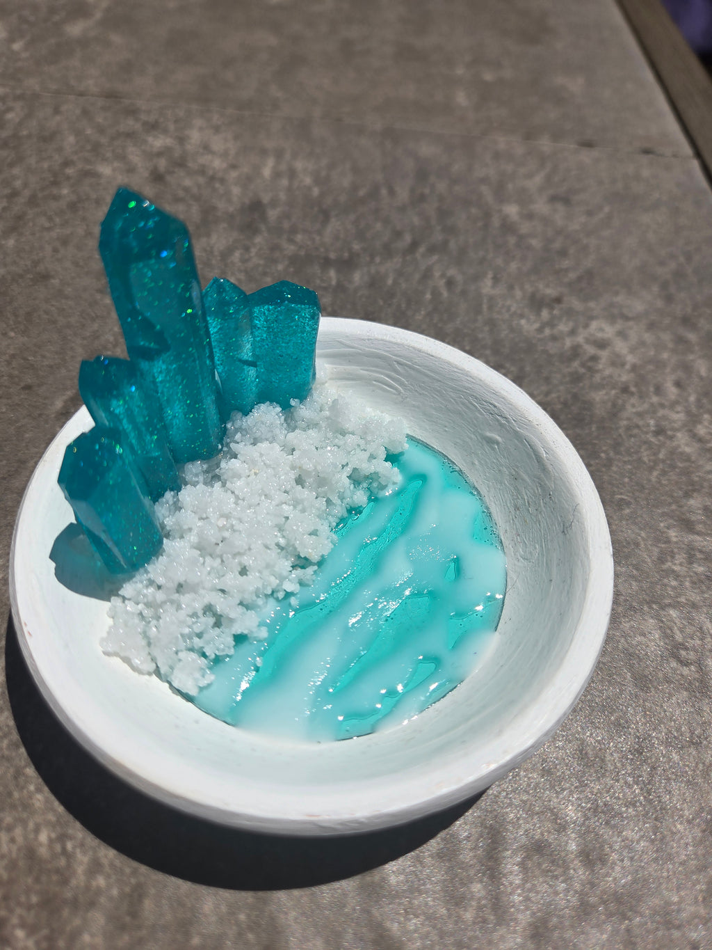 Resin Crystal Trinket Tray